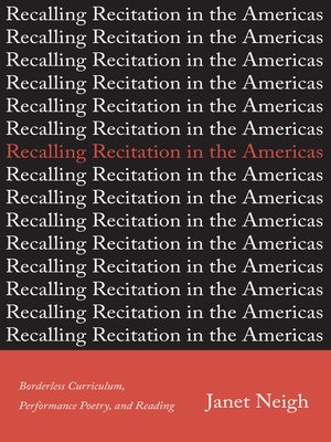 cover image of Recalling Recitation in the Americas